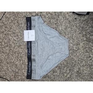 Calvin Klein Motive Cotton 2 Pack Bikini Panty Black/Gray Heather L